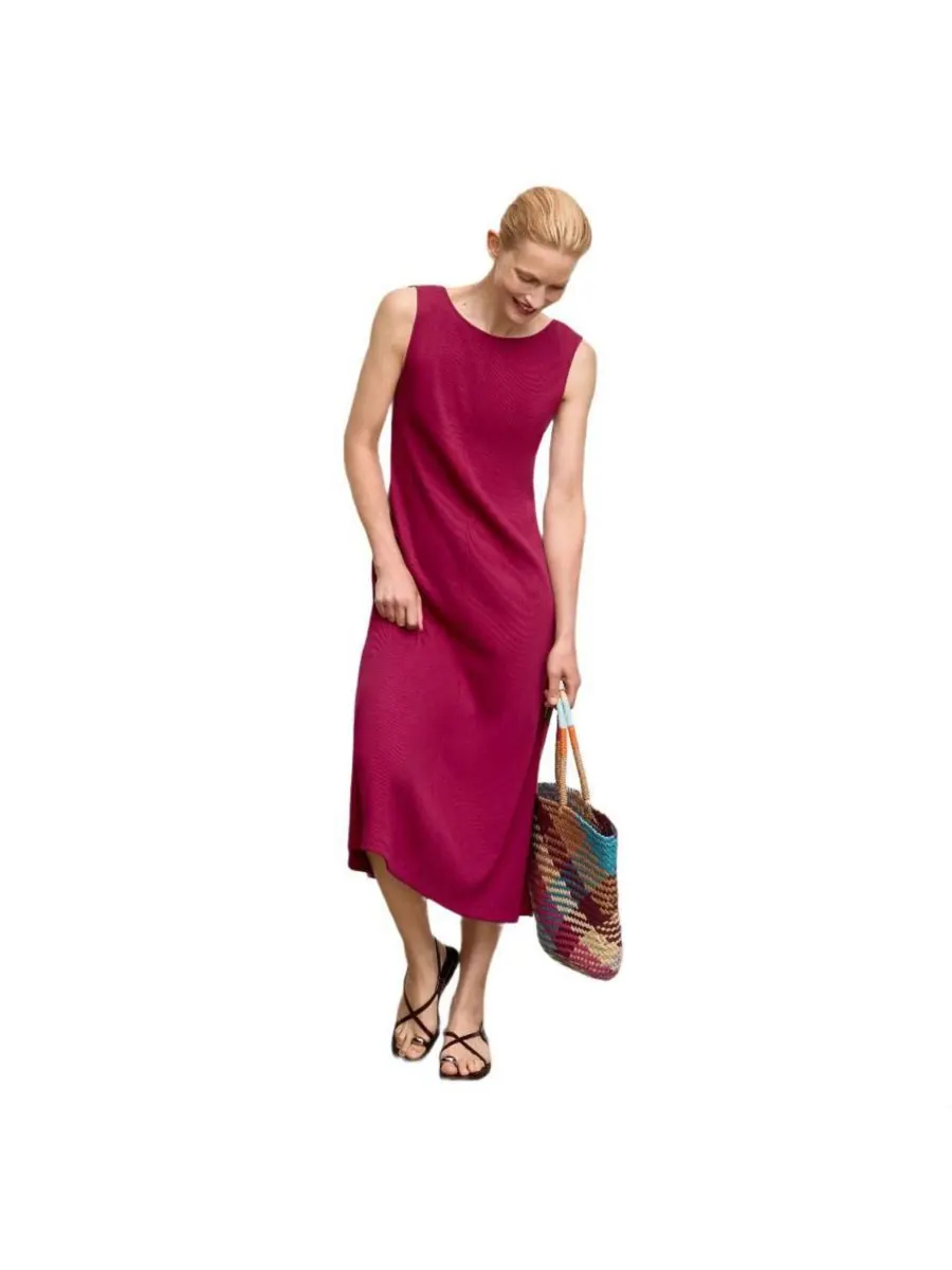 Женское платье Milano Drape из плюша и пима MMLaFleur — изображение 4 из 5, розовый