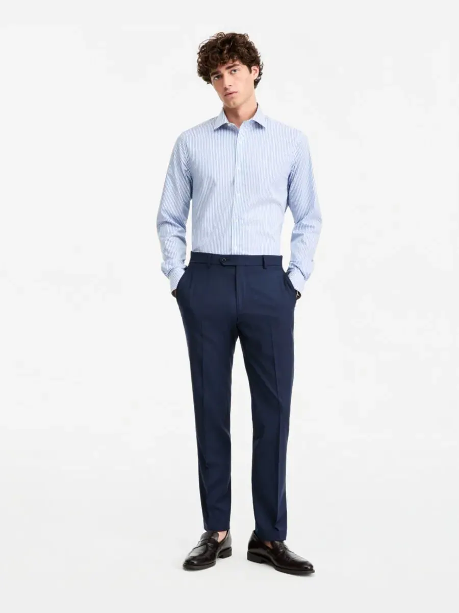 Брюки классические с зауженным силуэтом TH-Flex Stretch Tommy Hilfiger