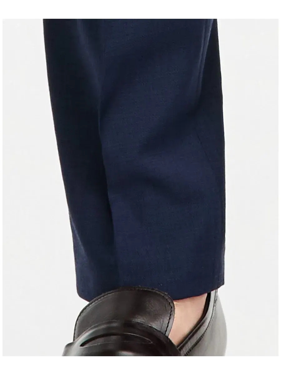 Брюки классические с зауженным силуэтом TH-Flex Stretch Tommy Hilfiger — изображение 6 из 6, синий