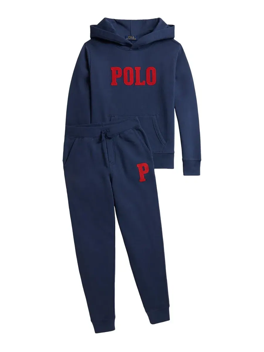 Худи из флиса с вышивкой Polo Ralph Lauren — изображение 3 из 4, темно-синий