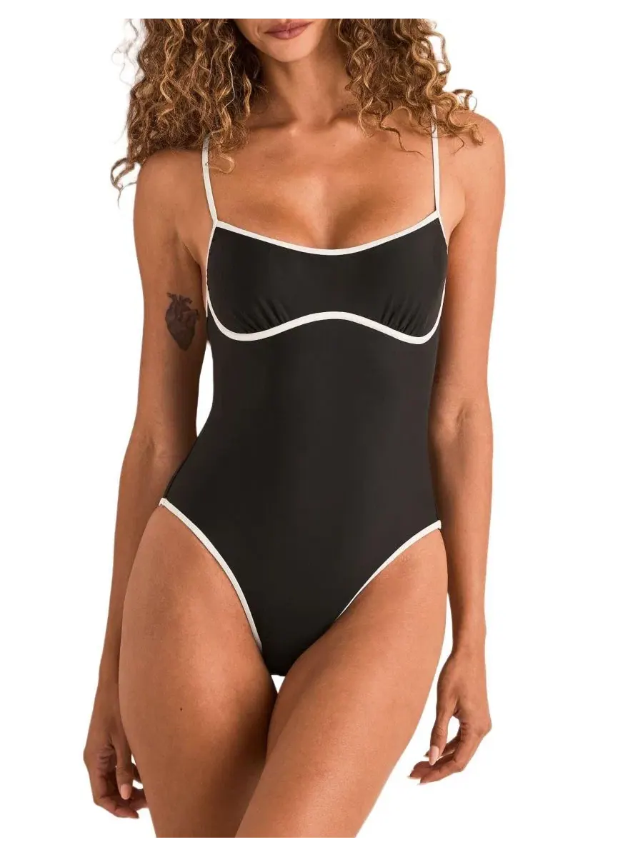 Женский слитный купальник Rye Swimwear Adore Me — изображение 1 из 4, черный
