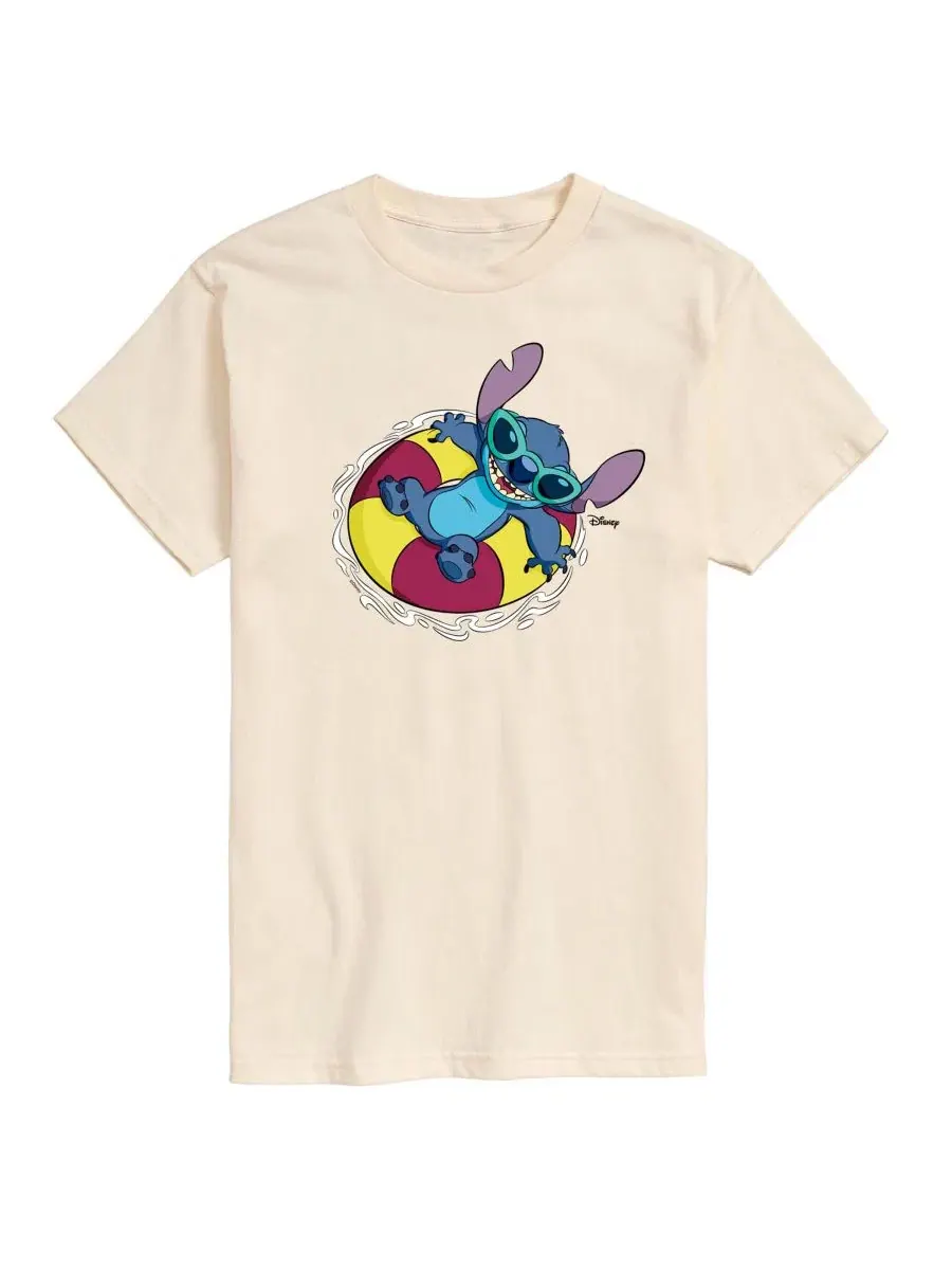 Футболка с принтом Lilo and Stitch Tube Floaty AIRWAVES — изображение 1 из 3, бежевый