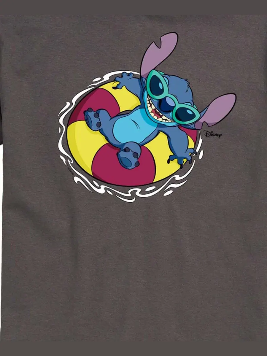 Футболка с принтом Lilo and Stitch Tube Floaty Graphic AIRWAVES — изображение 3 из 3, темно-серый