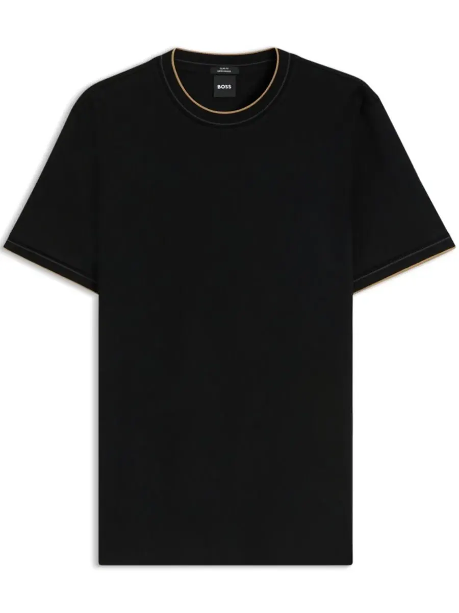 Футболка с коротким рукавом Slim Fit Hugo Boss — изображение 2 из 5, черный