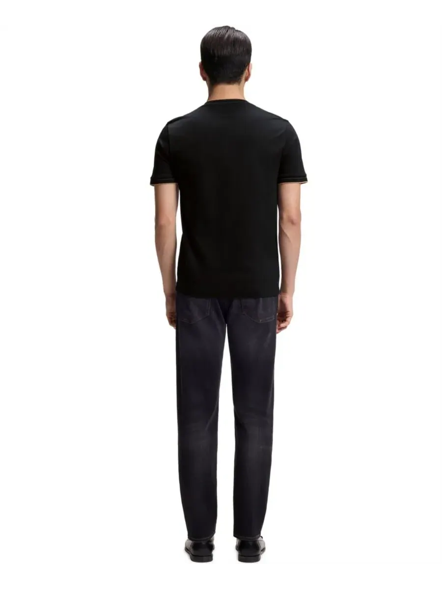Футболка с коротким рукавом Slim Fit Hugo Boss — изображение 3 из 5, черный