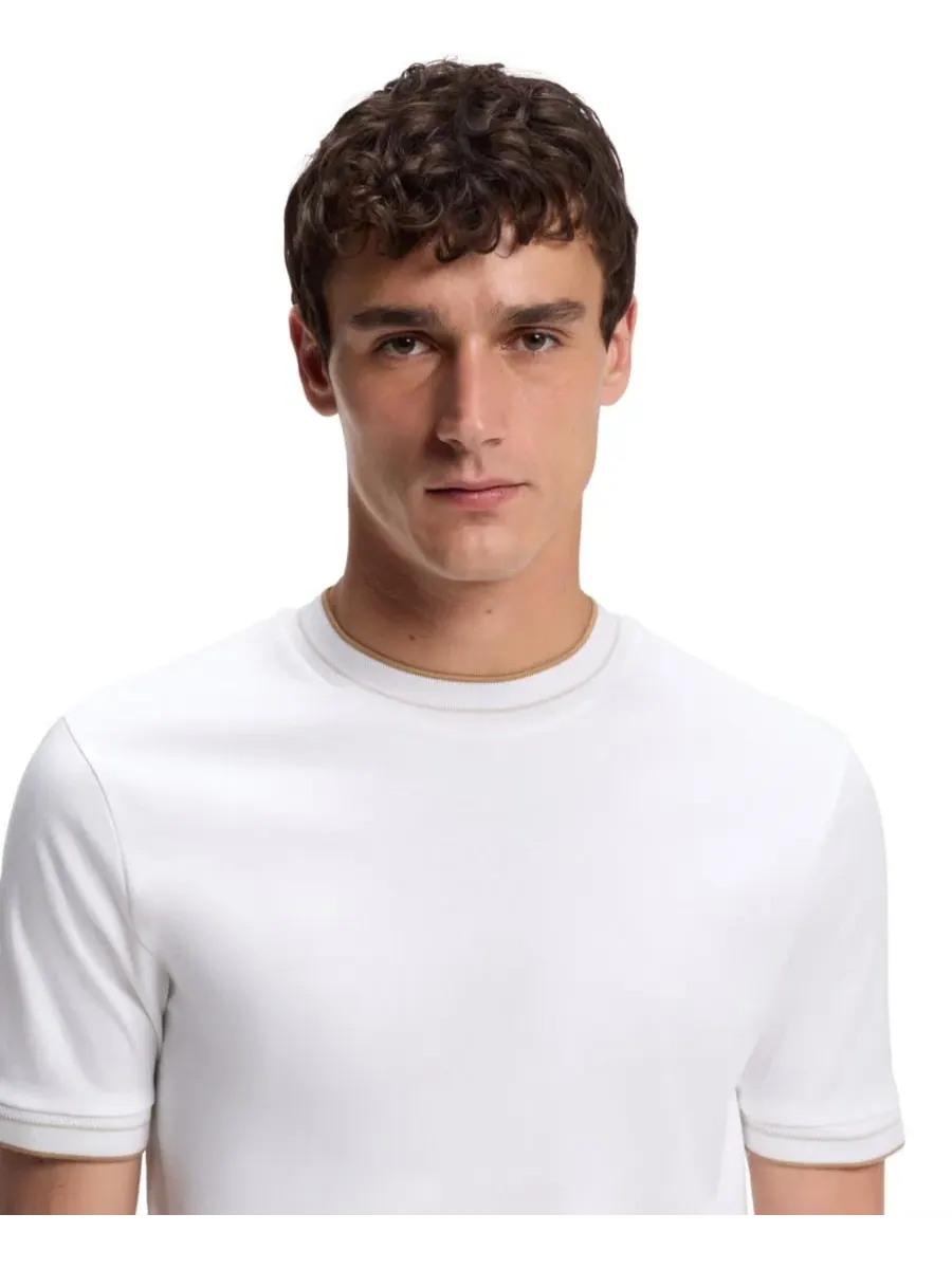 Футболка с коротким рукавом, Slim Fit Hugo Boss — изображение 4 из 5, белый