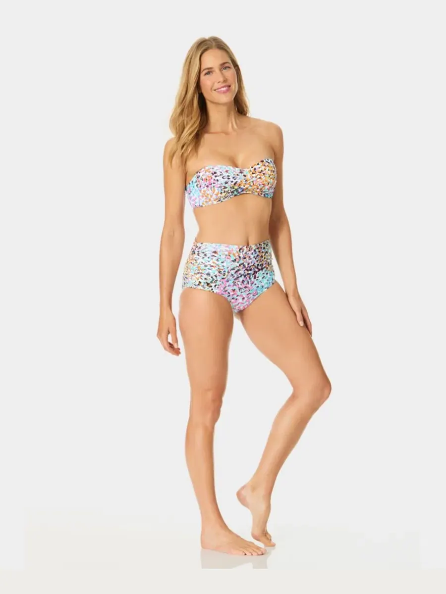 Женский купальник-бикини Liz Twist Bandeau Neck Anne Cole — изображение 3 из 7, мульти