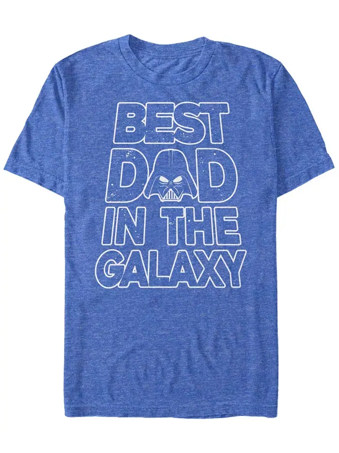 Мужская футболка Galaxy Dad с коротким рукавом и круглым вырезом Fifth Sun — изображение 1 из 1, синий