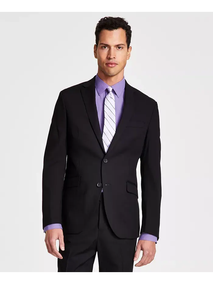 Мужской костюм Ready Flex Slim-Fit Kenneth Cole Reaction — изображение 3 из 12, черный