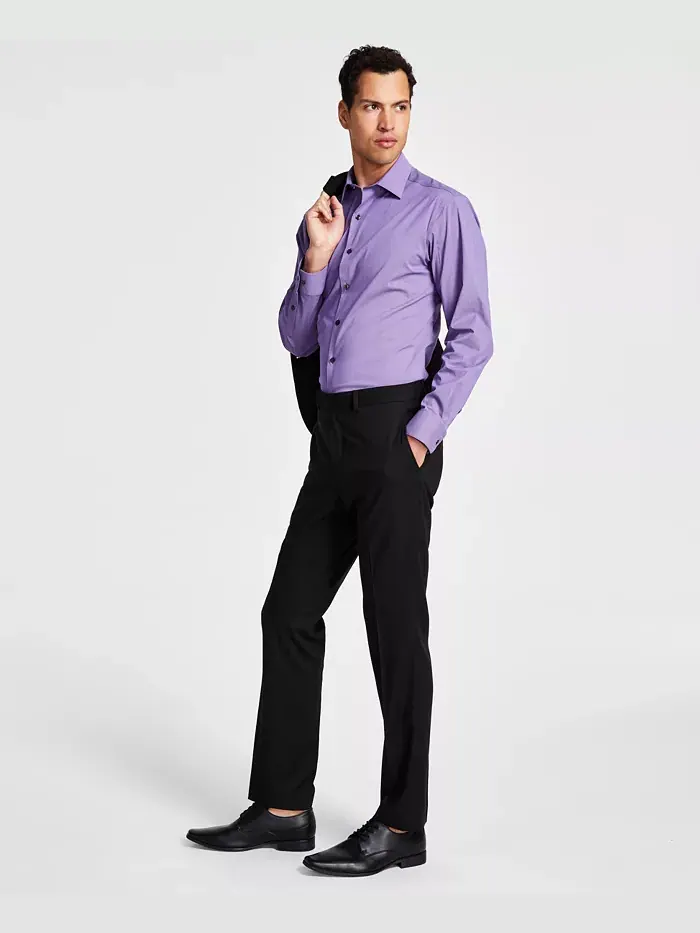 Мужской костюм Ready Flex Slim-Fit Kenneth Cole Reaction — изображение 7 из 12, черный