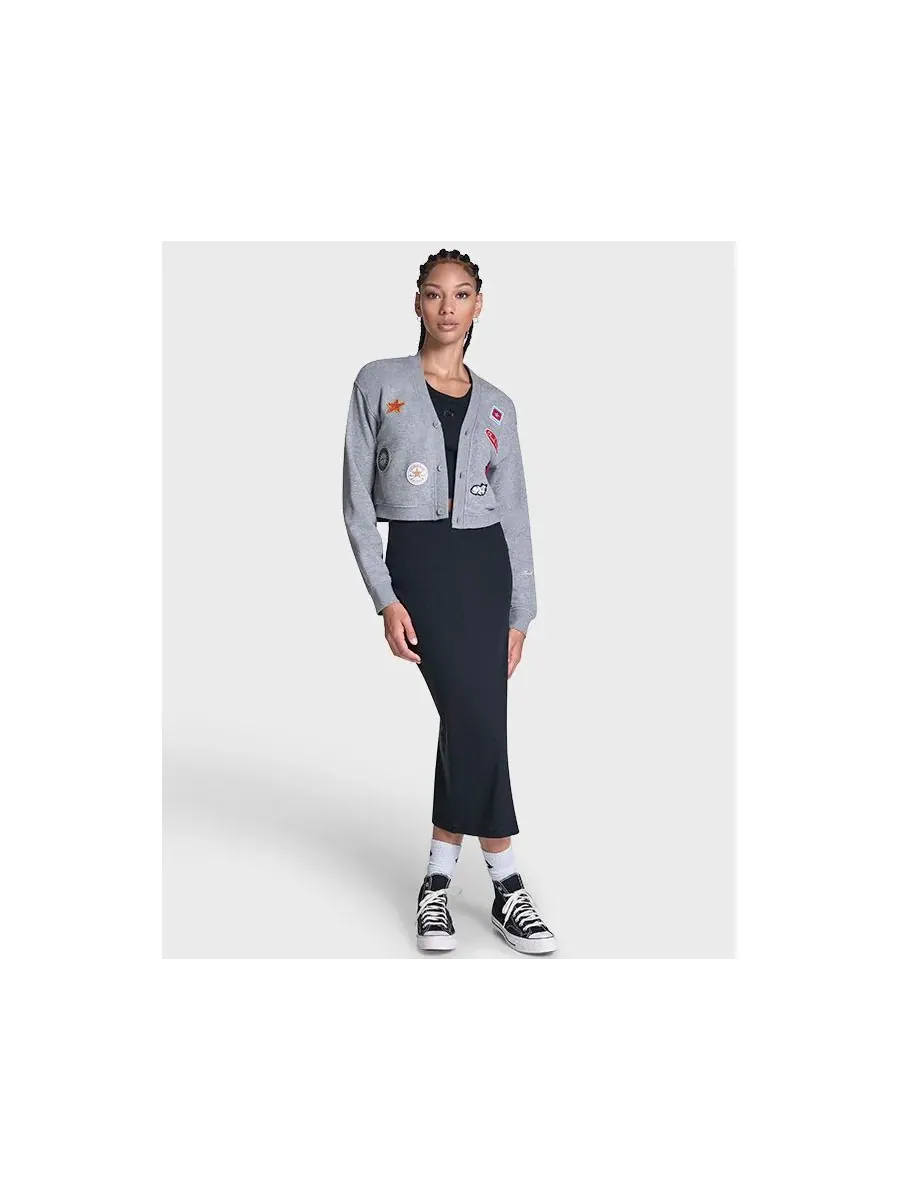 Женский кардиган Chuck Patch Converse — изображение 4 из 7, винтажный серый