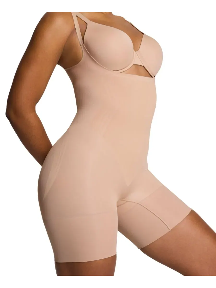 Женский боди с открытой грудью и длиной до середины бедра 10606R SPANX — изображение 2 из 3, чай
