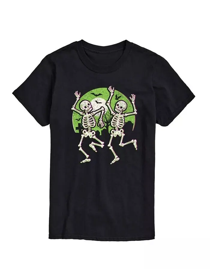 Мужская футболка с коротким рукавом Hybrid Apparel Skeletons Dancing AIRWAVES — изображение 1 из 3, черный