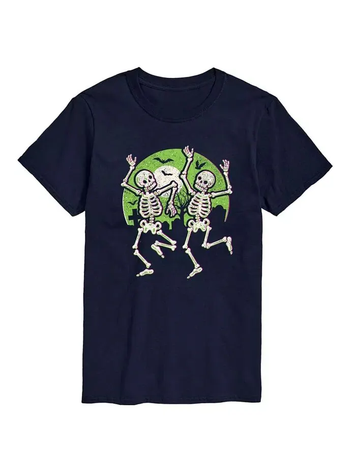 Мужская футболка с коротким рукавом Hybrid Apparel Skeletons Dancing AIRWAVES — изображение 1 из 3, синий