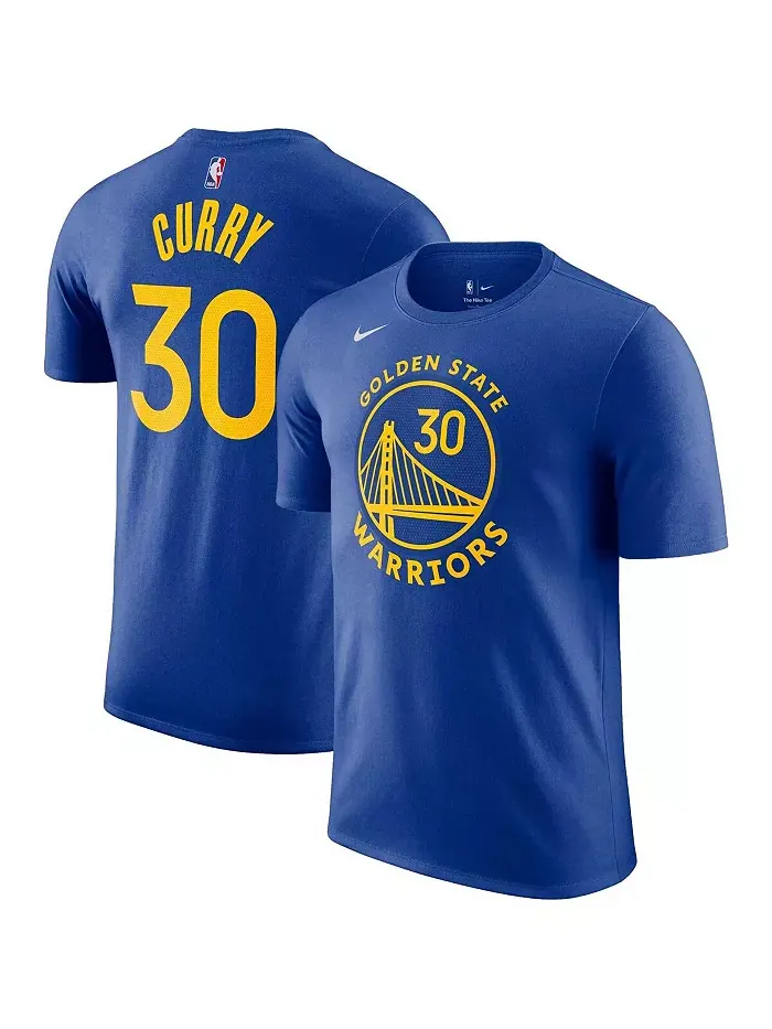 Мужская футболка Stephen Curry Royal Golden State Warriors Icon 2022/23 с именем и номером Nike — изображение 1 из 3