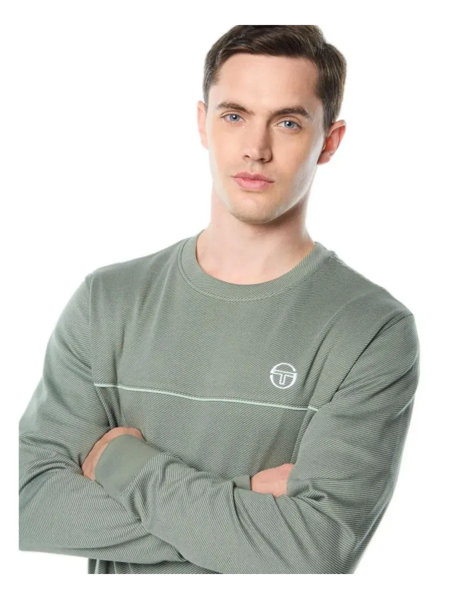 Свитшот мужской с круглым вырезом из жаккарда Agiato Sergio Tacchini — изображение 3 из 4, лавр