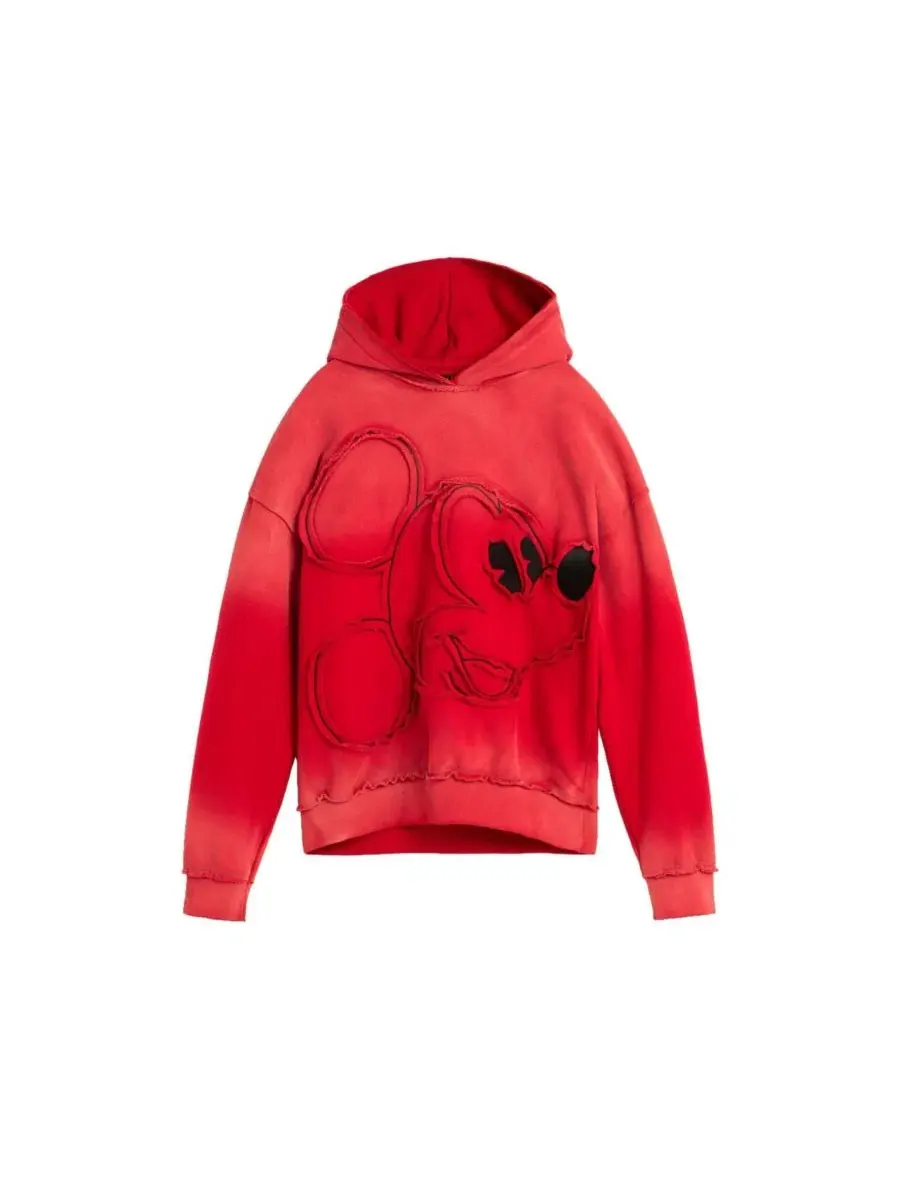 Худи с принтом Mickey Mouse, модель Embroidered Mickey Desigual — изображение 5 из 5, яркий красный