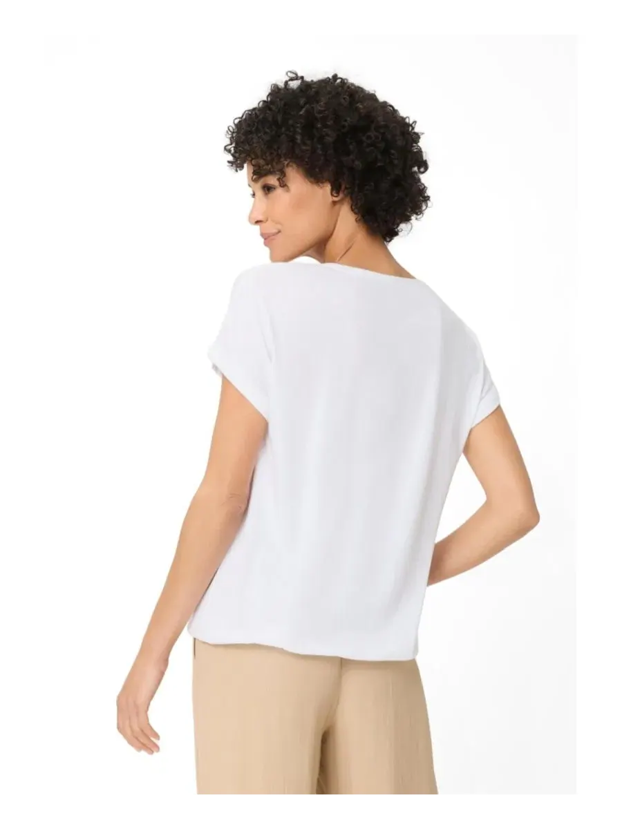 Женская футболка с вышивкой Tonal Embroidered Olsen — изображение 2 из 5, белый