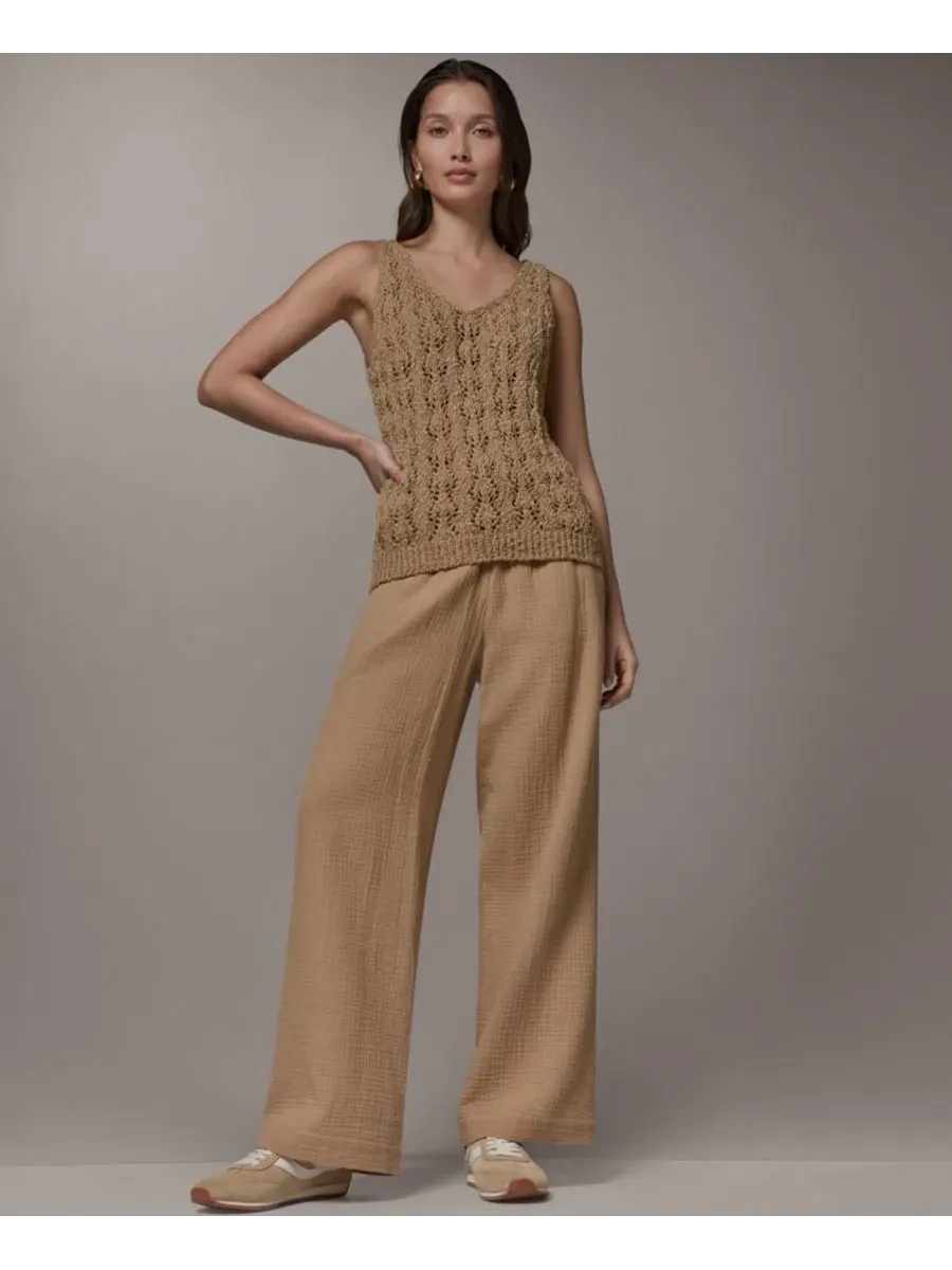 Майка-борцовка с двойным V-вырезом Donna Karan Weekend — изображение 7 из 7, олененок