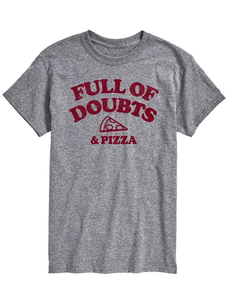 Футболка мужская с коротким рукавом Full Of Doubts And Pizza AIRWAVES — изображение 1 из 3, приглушенный