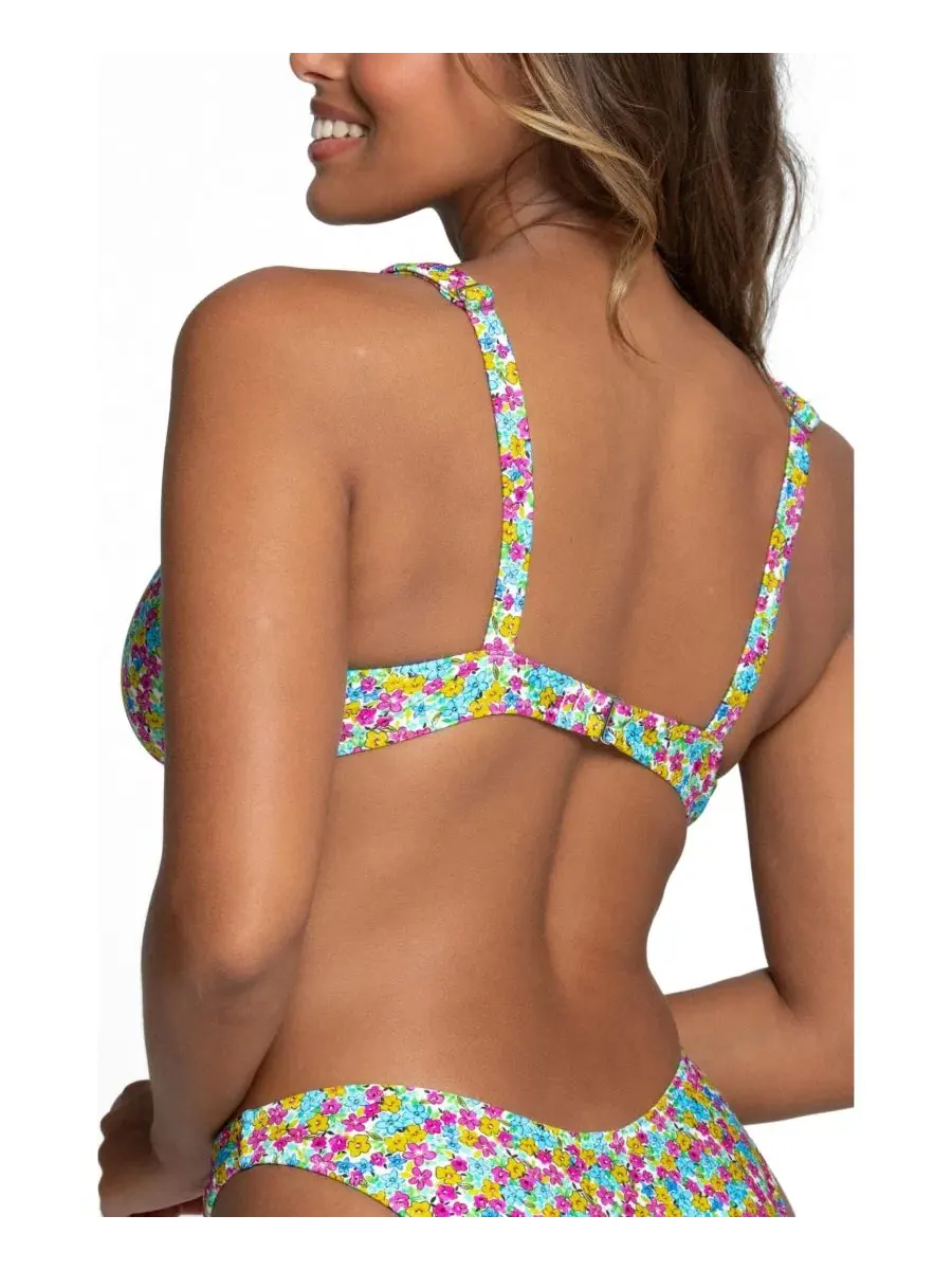 Бикини-топ с косточками Wildflower Bright Swimwear — изображение 2 из 4, мульти