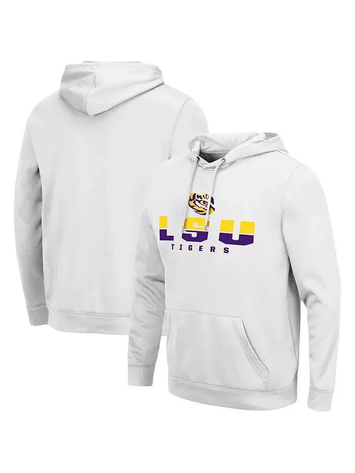Мужская толстовка с капюшоном LSU Tigers Lantern Colosseum — изображение 1 из 5, белый