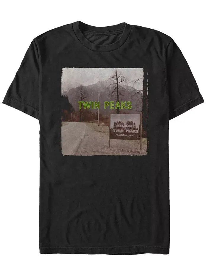 Футболка мужская с коротким рукавом Twin Peaks Welcome Sign Fifth Sun — изображение 1 из 1, черный