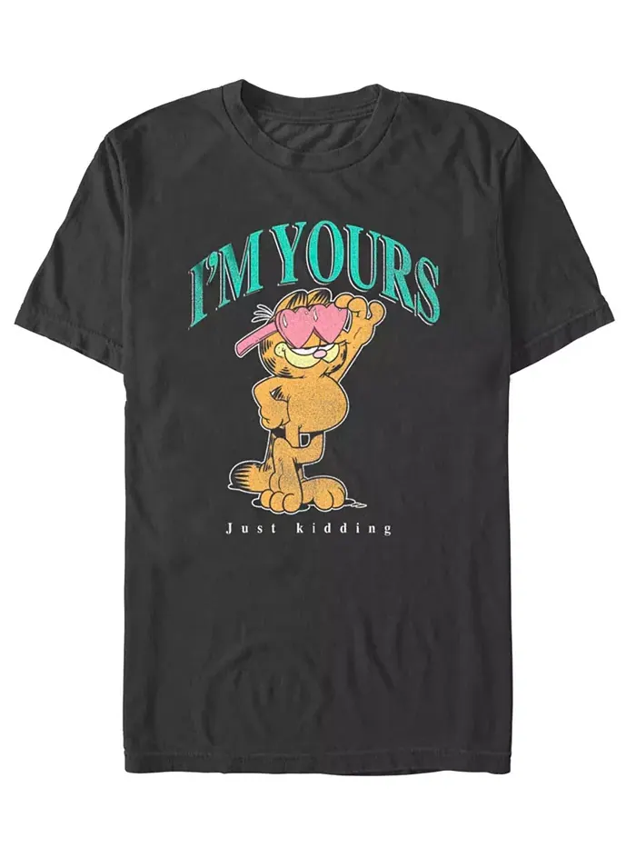 Мужская футболка Garfield I'm Yours с коротким рукавом Fifth Sun — изображение 1 из 3, серый