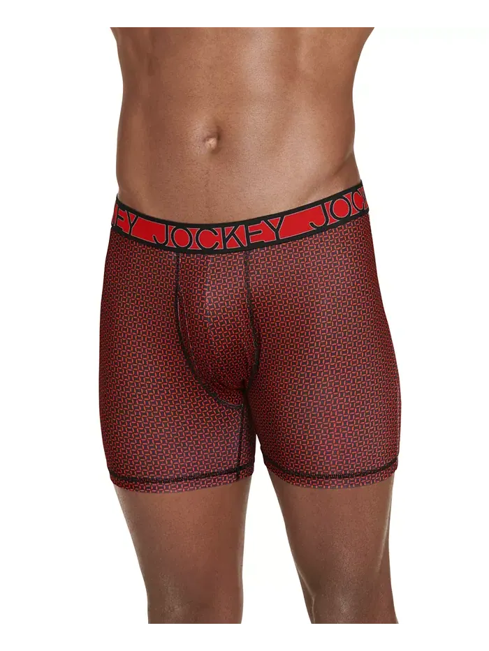 3-Pack Active Microfiber 5" Боксеры Jockey — изображение 2 из 3, красный