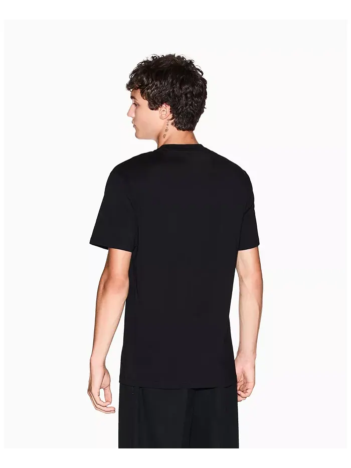 Мужская футболка Night Lab с аппликацией в виде символа мира A|X Armani Exchange — изображение 4 из 5, черный