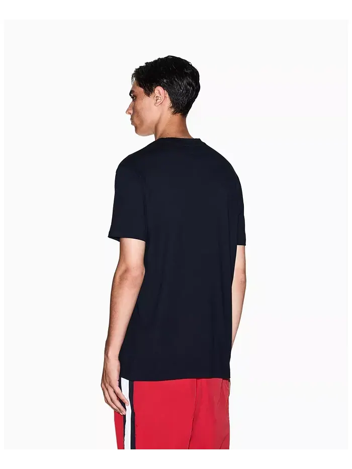 Мужская футболка с графическим нагрудным значком A|X Armani Exchange — изображение 4 из 5, синий