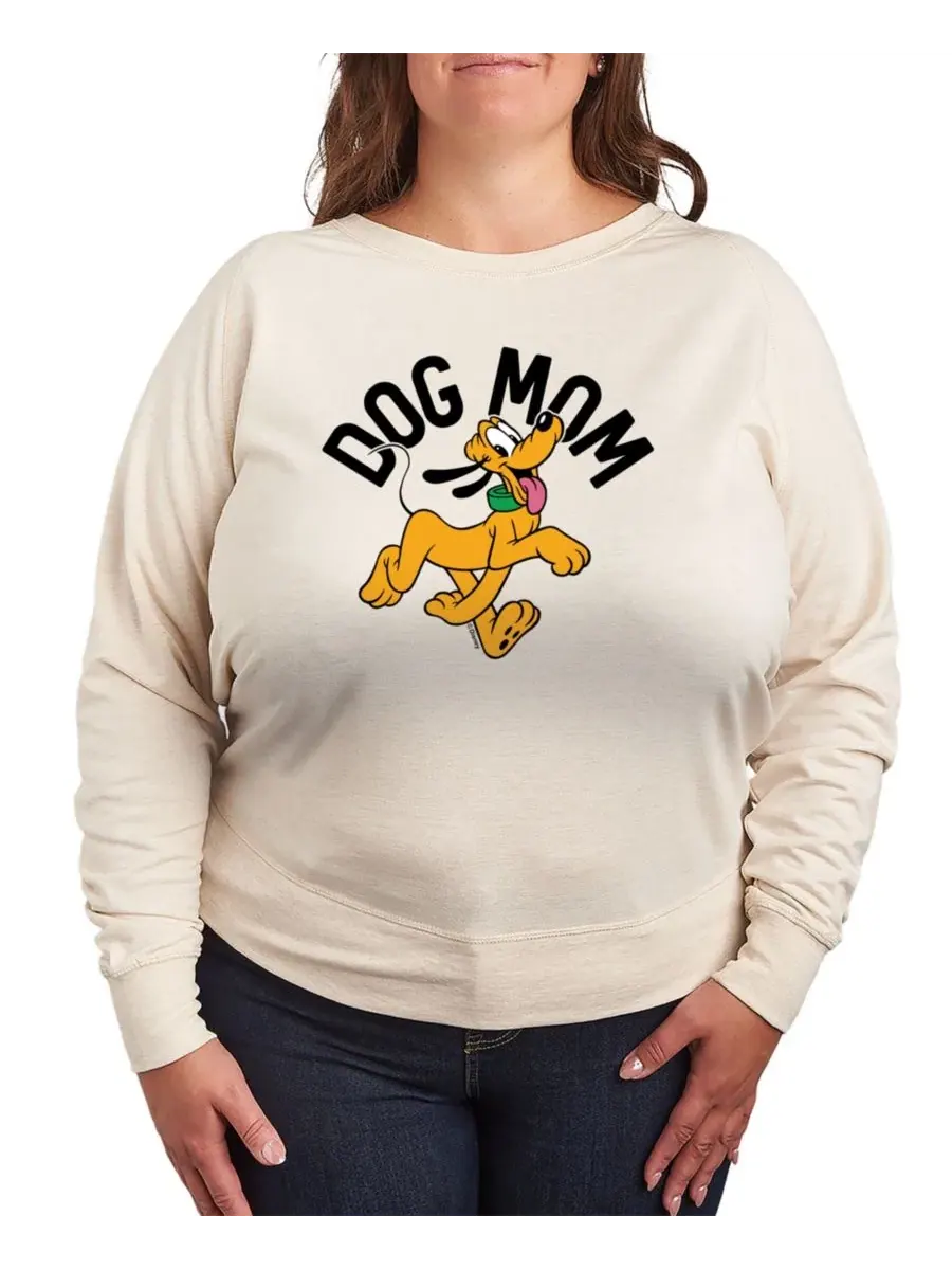 Футболка с длинными рукавами большого размера Disney Dog Mom Pluto из французской махровой ткани — изображение 1 из 3