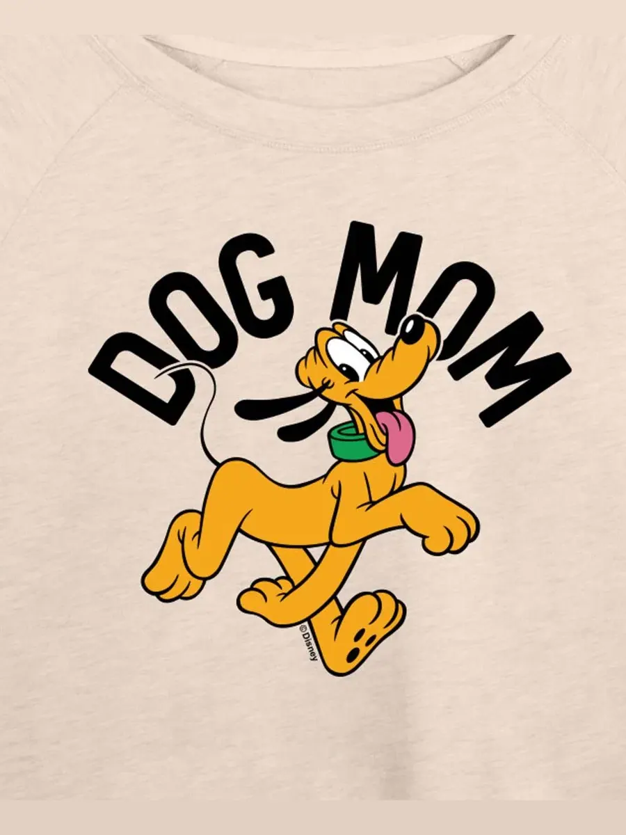 Футболка с длинными рукавами большого размера Disney Dog Mom Pluto из французской махровой ткани — изображение 2 из 3