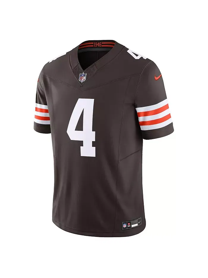 Мужская лимитированная футболка Cleveland Vapor F.U.S.E. Deshaun Watson Nike — изображение 2 из 3, коричневый
