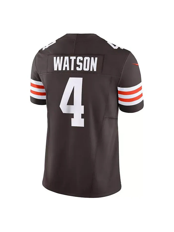 Мужская лимитированная футболка Cleveland Vapor F.U.S.E. Deshaun Watson Nike — изображение 3 из 3, коричневый