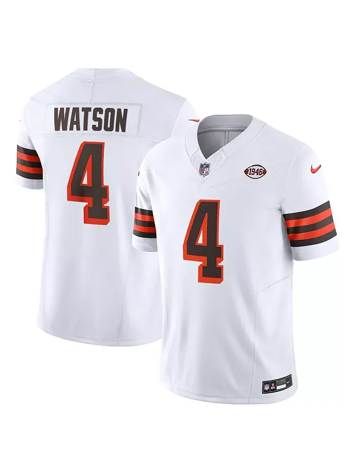 Мужская лимитированная футболка Cleveland Vapor F.U.S.E. Deshaun Watson Nike — изображение 1 из 5, белый