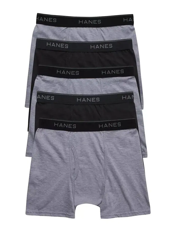 Трусики-боксеры из смесового хлопка Big Boys Ultimate, упаковка из 5 шт Hanes