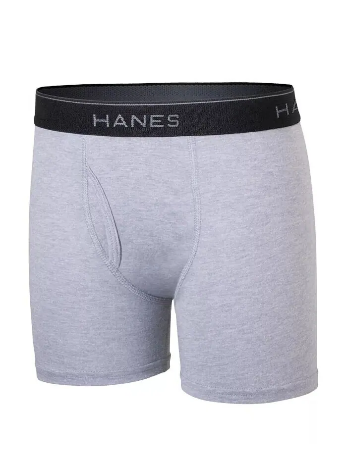 Трусики-боксеры из смесового хлопка Big Boys Ultimate, упаковка из 5 шт Hanes — изображение 4 из 5, черный