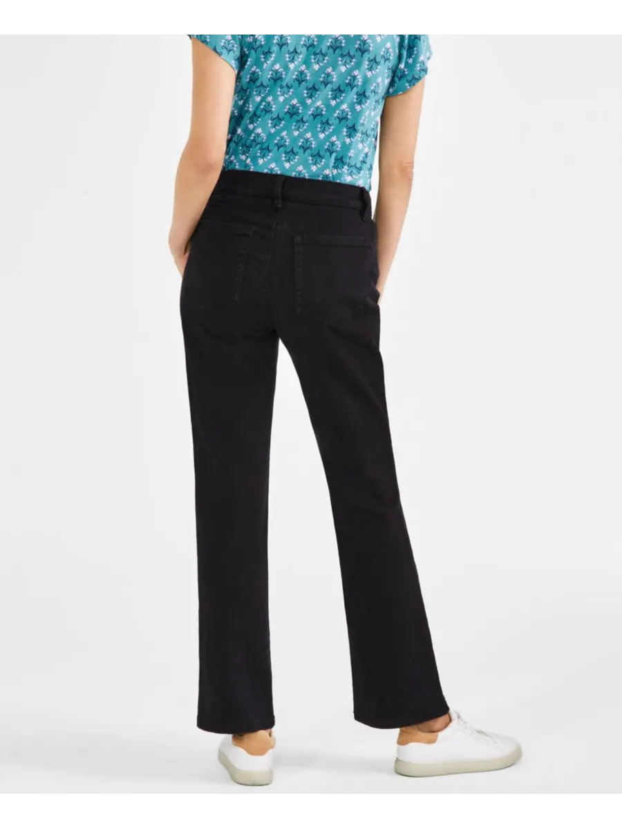 Женские джинсы средней посадки с расклешенными штанинами, стандартной, укороченной и удлиненной — изображение 2 из 4