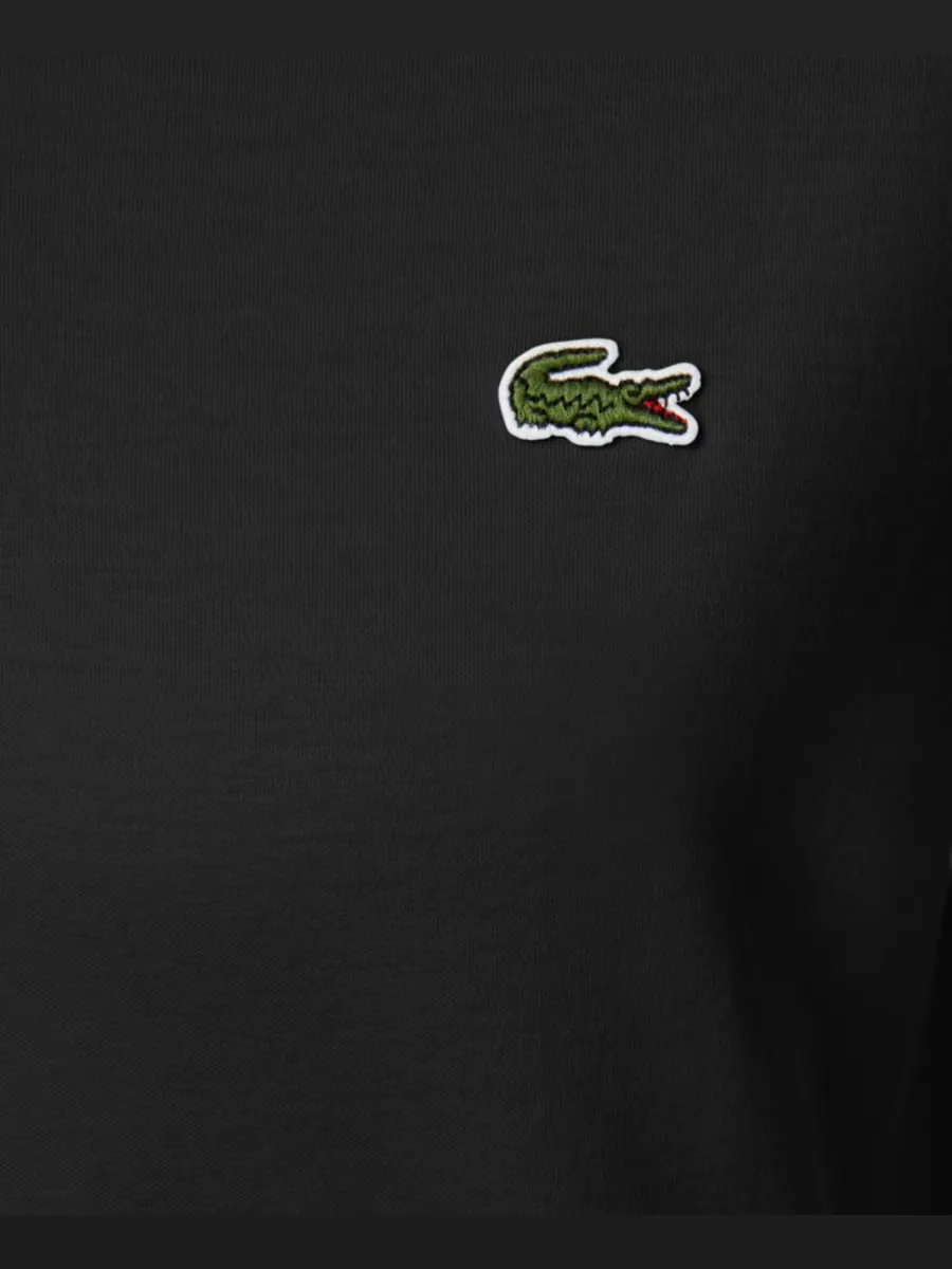 Рубашка поло Lacoste 031, мужская, стандартный крой, мягкая на ощупь — изображение 3 из 3, черный