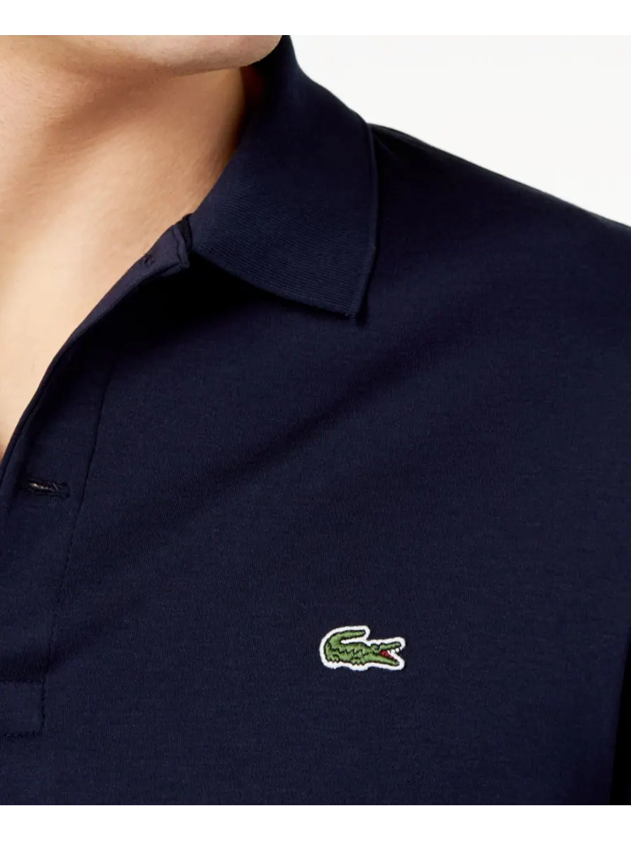 Мужская поло-рубашка Lacoste 166, стандартный крой, мягкая на ощупь — изображение 3 из 3