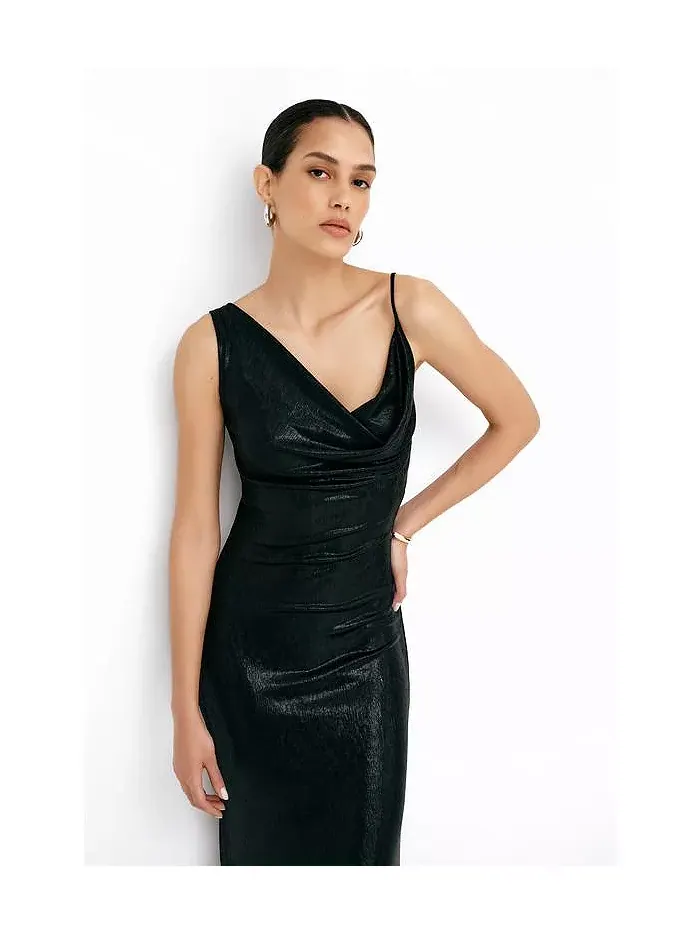 Женское платье Liberty Metallic Marcella — изображение 6 из 6, оникс