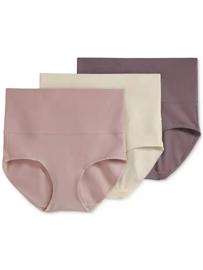 Женские трусы-слипы Skimmies 360° Tummy Smoothing, 3 шт., 4854 Jockey — изображение 3 из 3, розовый