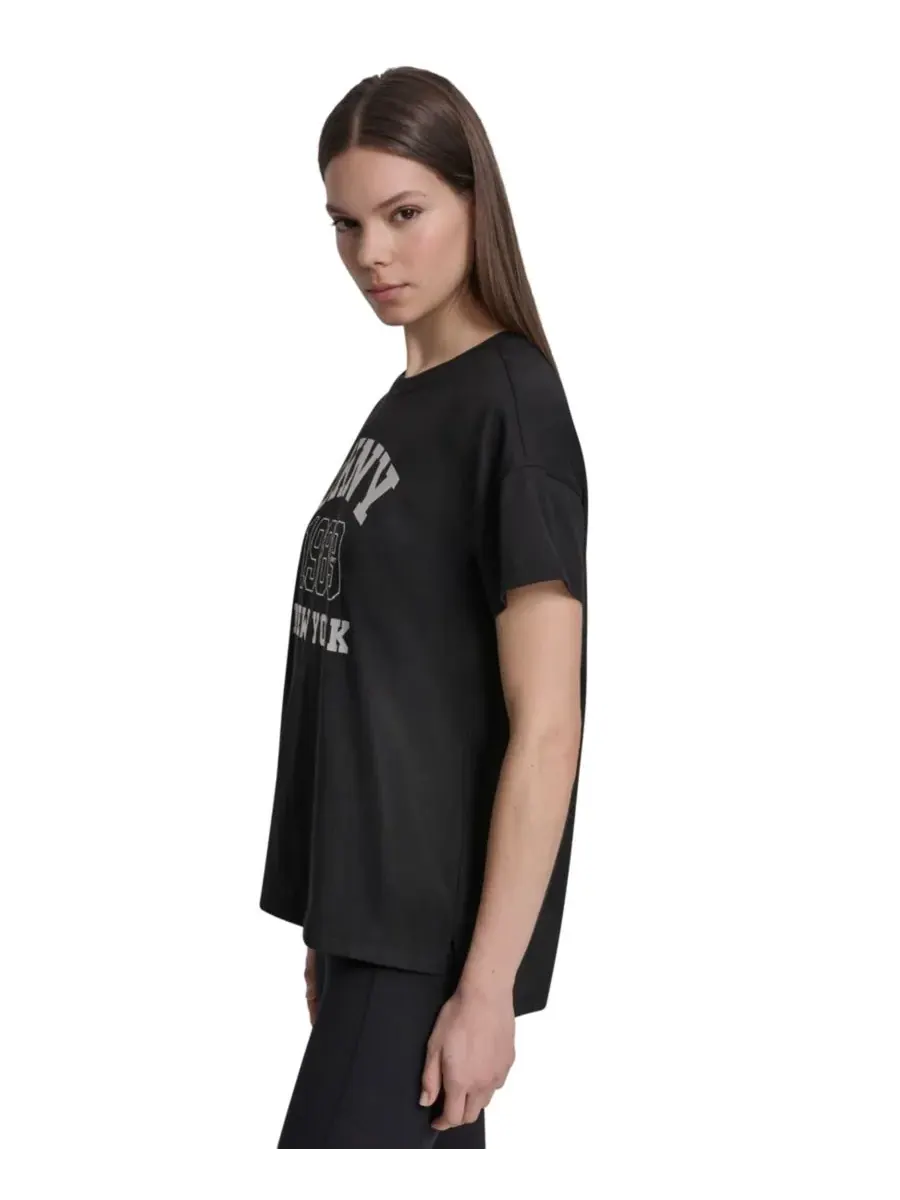 Футболка с коротким рукавом DKNY New York 1989 с логотипом DKNY Sport — изображение 3 из 5, черный