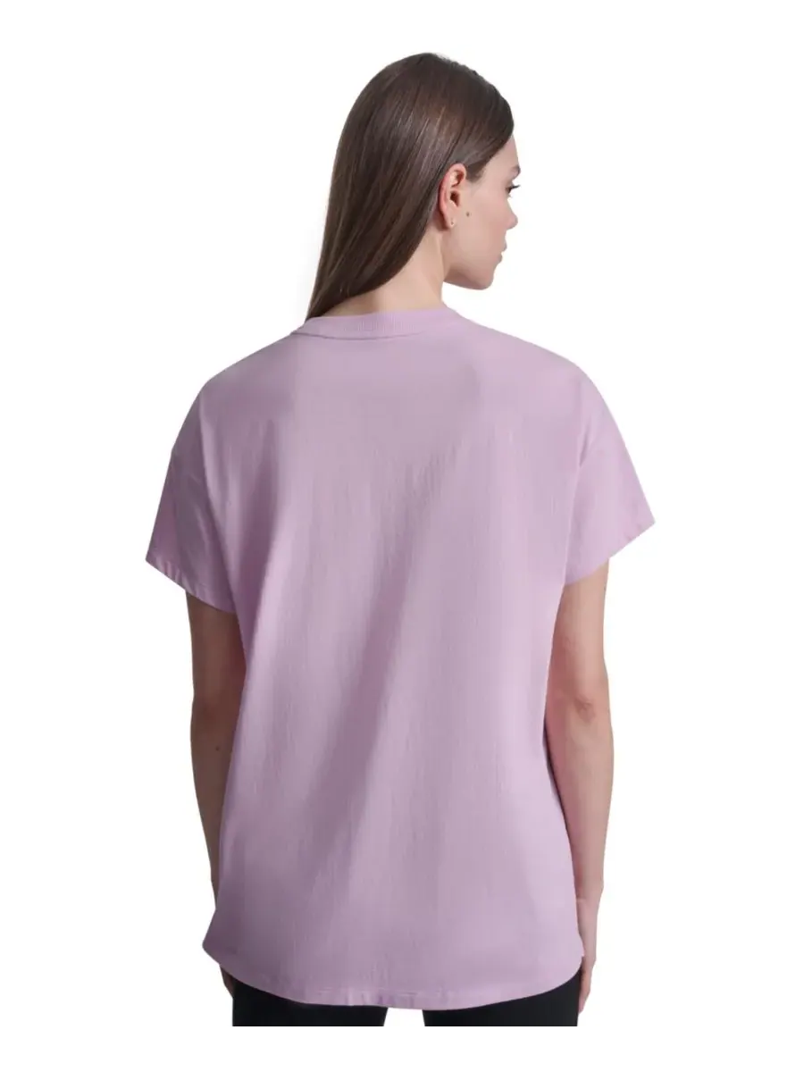 Футболка с коротким рукавом DKNY New York 1989 с логотипом DKNY Sport — изображение 6 из 8, розовый