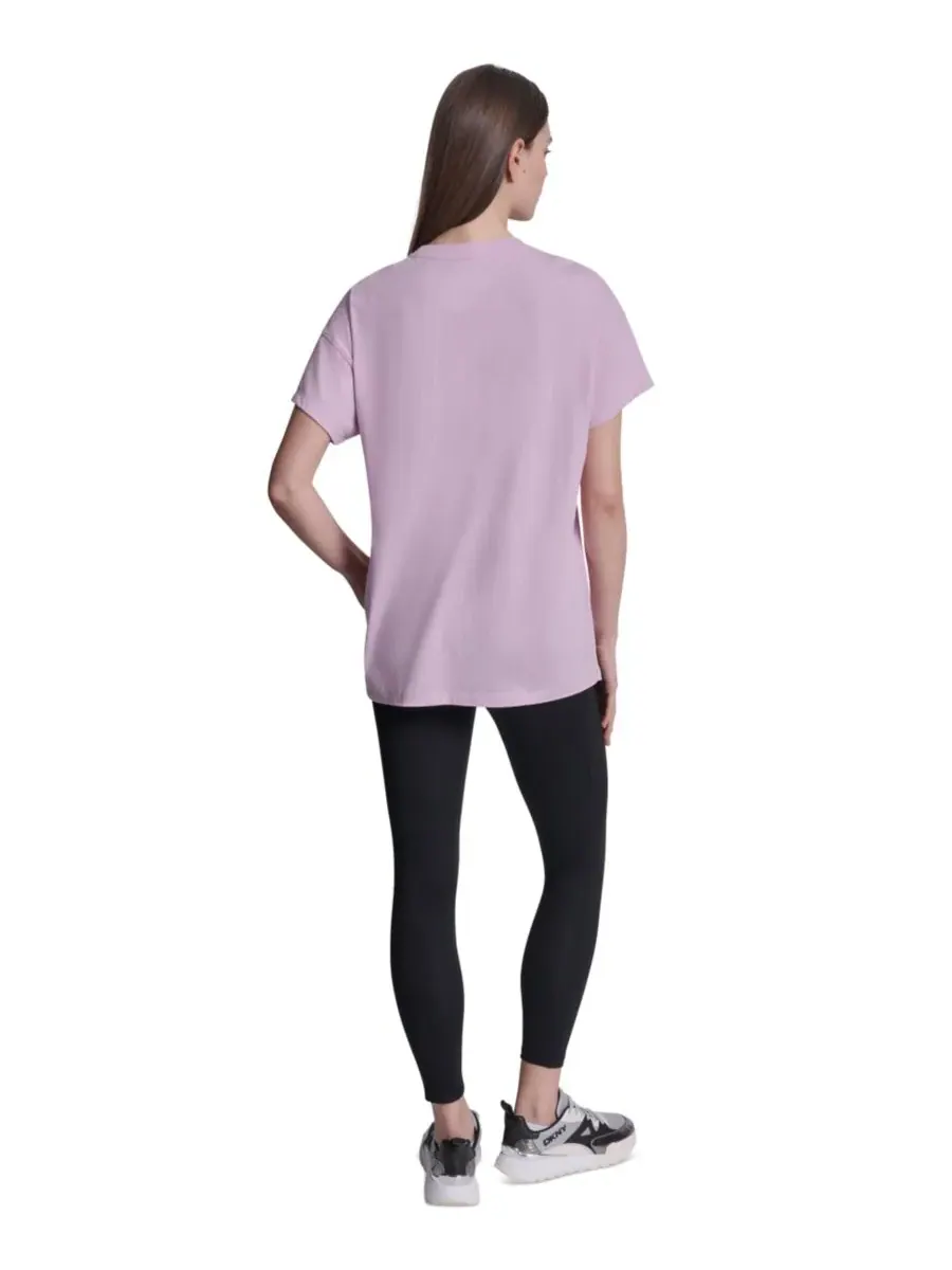 Футболка с коротким рукавом DKNY New York 1989 с логотипом DKNY Sport — изображение 7 из 8, розовый