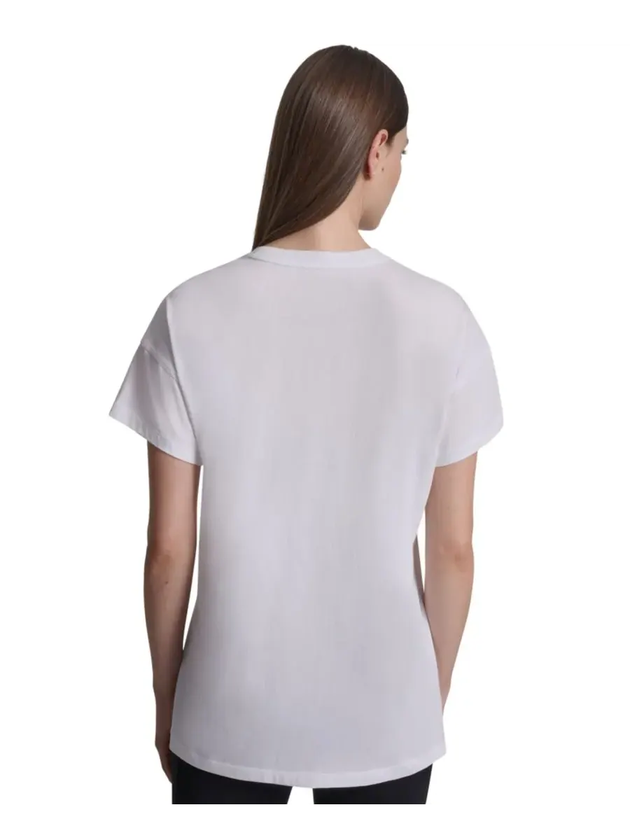 Футболка с коротким рукавом DKNY New York 1989 с логотипом DKNY Sport — изображение 4 из 5, белый