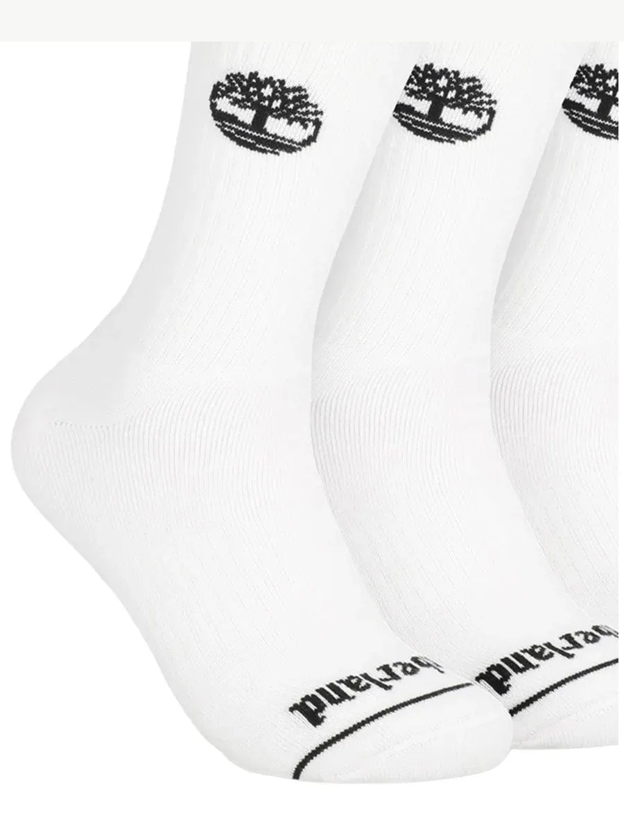 Мужские носки Millboro Crew Socks (6 пар) Timberland — изображение 2 из 3, белый