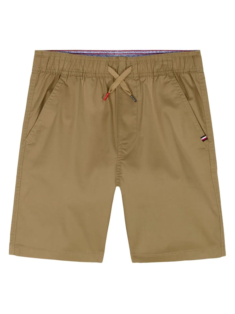 Детские шорты Core Essentials Pull-On для мальчиков 8-20 лет Tommy Hilfiger — изображение 1 из 5, бежевый
