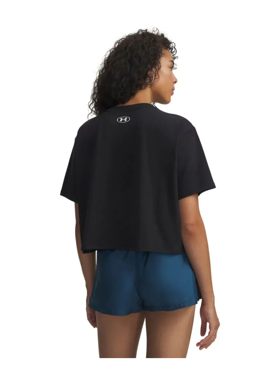 Женская футболка Rival с круглым вырезом свободного кроя Under Armour — изображение 3 из 3, черный